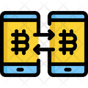 Transfer Bitcoin Cryptocurrency Icon