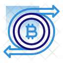 Transfer Bitcoin Icon