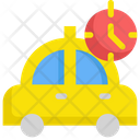 Taxi Time Clock Icon