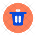 Trash Circle Delete Bin Icon