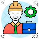 Travail Constructeur Ouvrier Icône