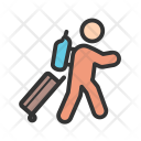 Travel Carrying Luggage Icon