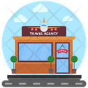 Travel Agency Ticket Booking Tourism Office Icon