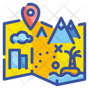 Travel Map Forest Map Map Icon