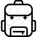 Back Bag Hipster Icon