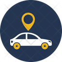 Travelling Pin Autonomous Cab Icon