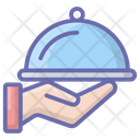 Tray Server Cloche Food Cloche Icon