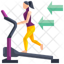 Treadmill Running Machine Fitness Icon
