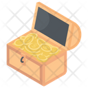 Treasure Chest Gold Stack Gold Jewels Icon