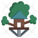 Tree House Stay Home Stay At Home Icon