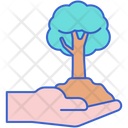 Tree In Hand Icon