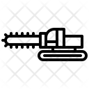 Trencher Machine Vehicle Icon