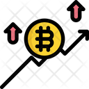 Trend Up Bitcoin Icon