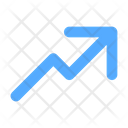 Trending Up Increased Growth Icon