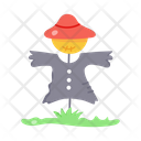 Trendy drawing style icon of scarecrow  Icon