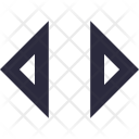Triangle Arrows Opposite Icon