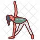 Triangle pose  Icon