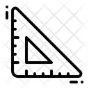 Triangular Ruler Set Square Icon