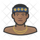 Tribesman Man Traditional Icon