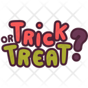 Trick Treat Halloween Icon