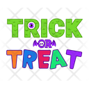 Trick Or Treat Halloween Spooky Icon