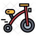 Tricycle Transport Vehicle Icon