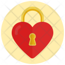Love Heart Lock Icon