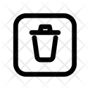 Trush Square Icon