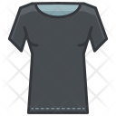 Black Fitted Tshirt Icon