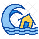 Tsunami Disaster Wave Icon