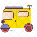 Tuk Tuk Auto Rickshaw Local Auto Icon
