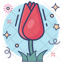 Tulip Spring Flower Agriculture Icon