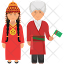 Turkmenistan Couple  Icon