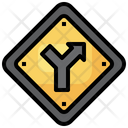 Turn Right Regulation Road Signs Icon