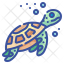 Turtle Sea Aquatic Animal Aquarium Icon
