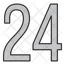 Numbers Days 24 Icon