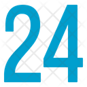 Twenty Four Numbers Icon