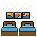 Twin Bed Icon
