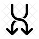 Twist Down Double Icon