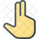 Two Finger Point Icon