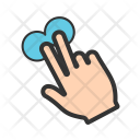 Two Fingers Tap Icon