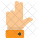 Raise Finger Gesticulate Hand Palm Icon