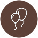 Two, Party, Balloons, Celebration Icon