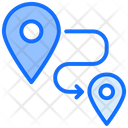 Two Place Path Icon