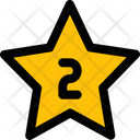 Two Star Rating Review Icon