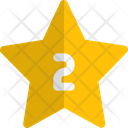 Two Star Rating Review Icon