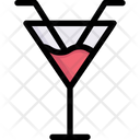 Two Straw Cocktail Icon