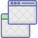 Two Windows Pop Up Browser Icon