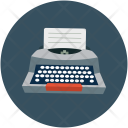 Typewriter Teletext Printer Icon