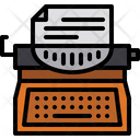 Typewriter Stenographer Electronic Appliances Icon